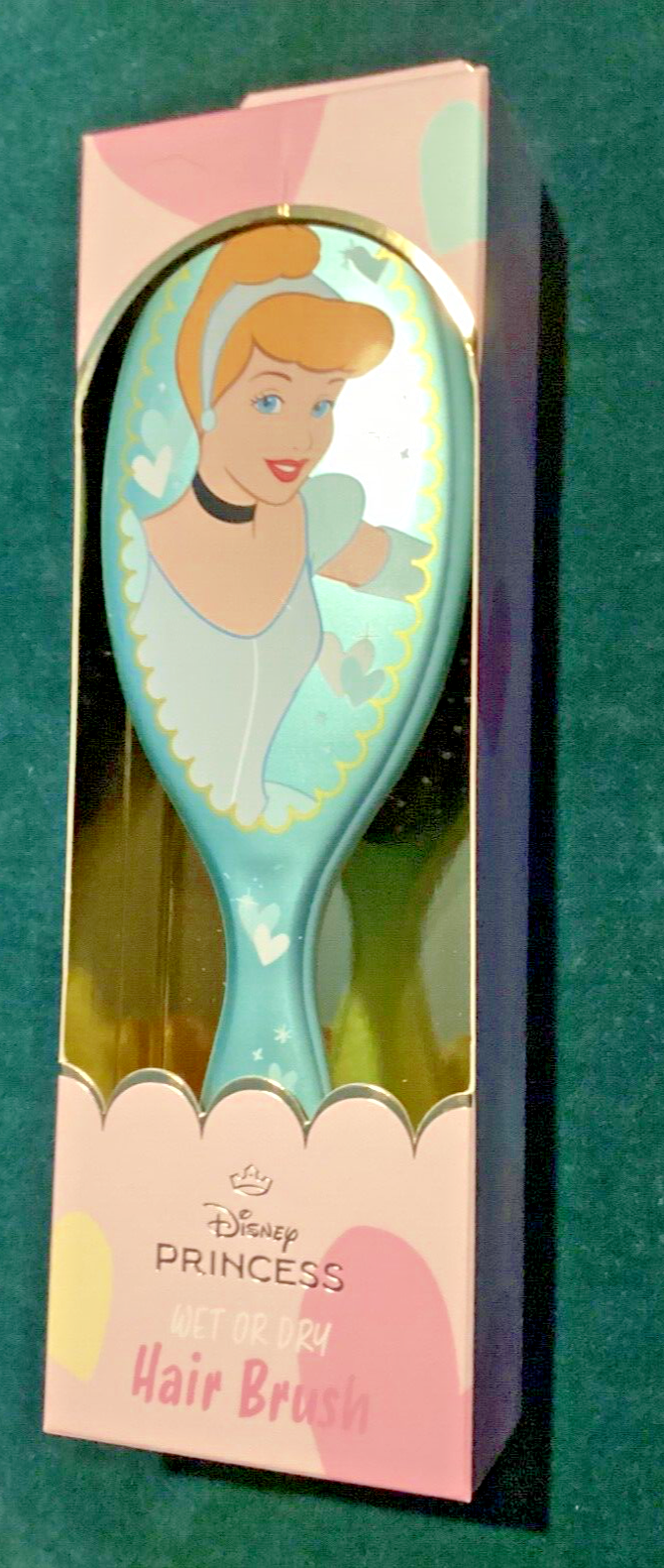 BNIP New Disney Princess Wet or Dry Detangle Brush - Cinderella