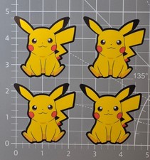 Pikachu Decal Pokemon Vinyl Waterproof Glossy Laminated Sticker  2.25 Inch - US