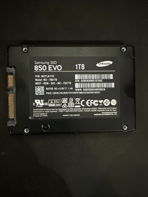 Samsung SSD 850 EVO 1 TB,Internal,2.5 inch (MZ-75E1T0B/AM) Solid State Drive 99%