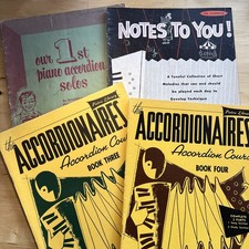 Lot Of 4 Easy/Beginner Song Books for Accordion