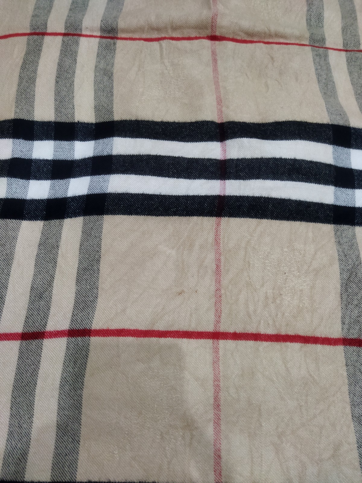Burberry Scarf Rectangular Shawl 100% Cashmere St… - image 12