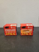  qty 2 New 8 Pack Maxell XR-Metal Professional Hi8 120 Camcorder Tapes Sealed