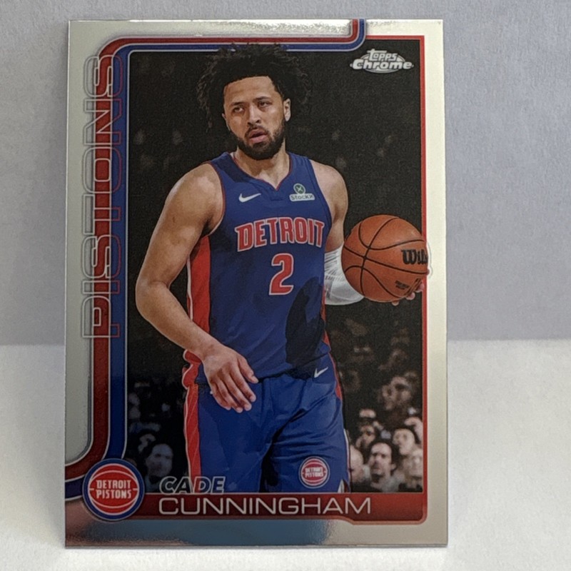 Topps Chrome 2025 Cade Cunningham #88 Detroit Pistons Basketball NBA Base