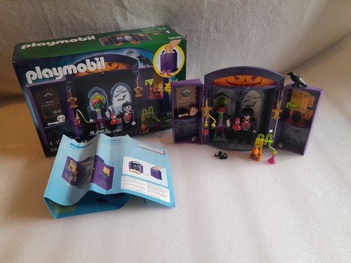 playmobil halloween 5638 lab take along vampire Dracula haunted house horror