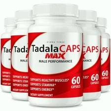 (5 Pack) TadalaCaps Max Pills for Men, Advanced Male Health Support Formula