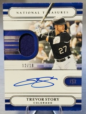 🔥TREVOR STORY 2021 National Treasures Material Signatures SP /18 #COLOR MATCH🔥