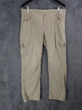 Kuhl Trousers Womens 12 W36 L31 Khaki Cargo Combat Outdoor Walk Hike Utility Y2K