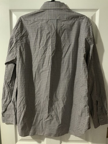 Polo Ralph Lauren Oxford Shirt Men Large Slim Fit Gingham Red/Blue Plaid Preppy - Picture 3 of 3