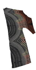 Top túnica estampado caleidoscopio abstracto Freshine 38 Pit to Pit 54 longitud