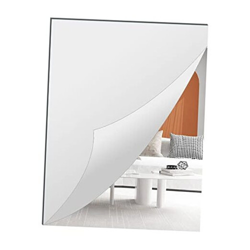 A2 Acrylic Mirror Sheet for Wall, 16.5" x 23.2" Large 16.5"L x 23.2"W