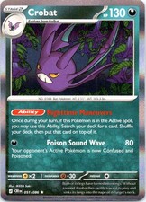 Crobat 051/086 Rare Chaos Rising Pokemon Holo Near Mint