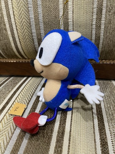 Sonic The Hedgehog SEGA 1992 Japan 5” Stringy Plush Fighter X Made In Korea TTO - Picture 4 of 5