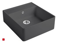 Villeroy & Boch SpüLstein Einzelbecken Graphit Grau Keramik-SpüLe AufsatzspüLe
