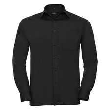 Russell Collection Mens Long Sleeve Easy Care Poplin Shirt BC1027 