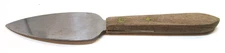Vintage 1.25" Wide Curved Triangle Spreader 6.75" Stainless Steel w Wood Handle