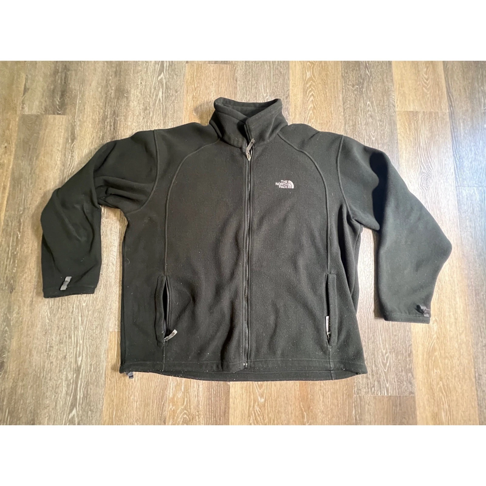 The North Face Fleece Jacket Mens XXL Black Full Zip Midweight Gorpcore Outdoor