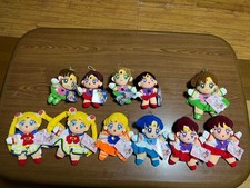 Sailor Moon Plush Set 7 Plush Toys Character Figures Collectible Bundle