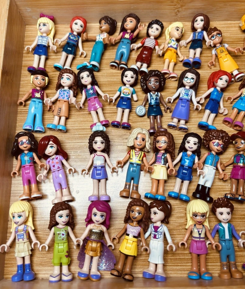 Lego Lot Of 45 Friends Minifigures Guys Girls Women Men They Them Boys Kids EUC - Image 3 of 4