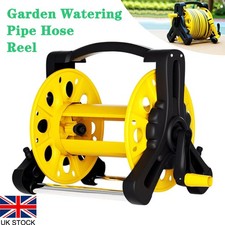 Garden Watering Pipe Hose Reel Free Standing Holder Winder Compact Space Saving