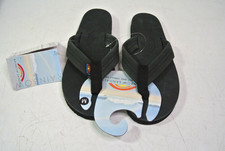 Rainbow Sandals 301ALTS Womens Black Leather Flip Flop Thong 6.5/7.5