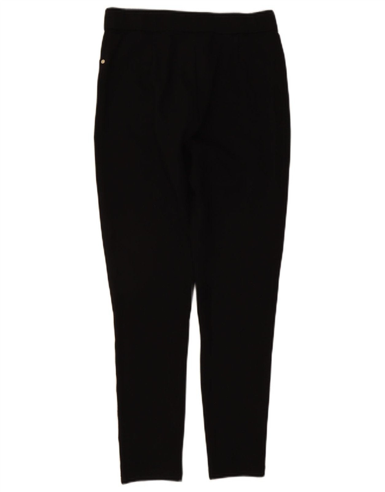 ZARA Womens Slim Capri Trousers Large W30 L20 Black Viscose BZ14 thumbnail 2