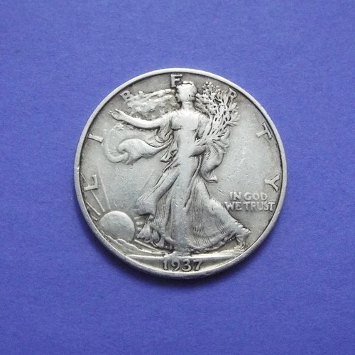 1937-S Walking Liberty Half Dollar VF Condition - Good Date/Mint