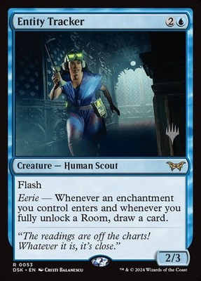 MTG ENTITY TRACKER FOIL EXC - ENTITY HUNTER 53 - DSK - PP