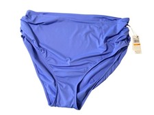 NEW High-Waist Swim Bottom Size 24W Anne Cole Perwinkle Vacation Resort Tropical