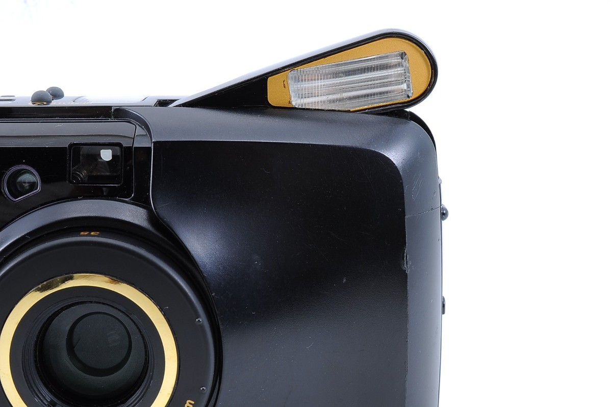 OLYMPUS μ ZOOM DELUXE ブラック&ゴールド オリンパス NEAR MINT* Olympus µ mju Zoom Deluxe Black Gold Point & Shoot Film