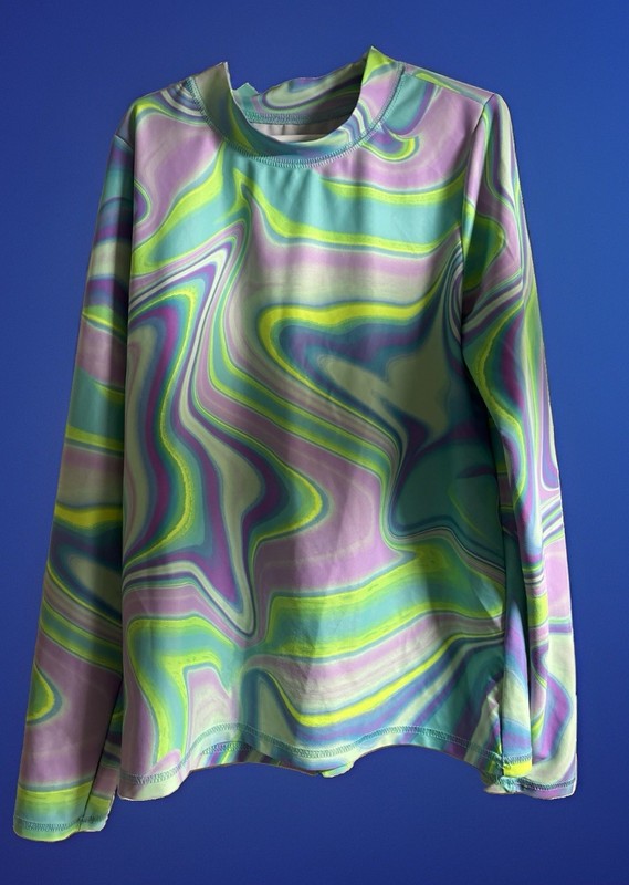 The Children's Place~Girls~Sz XL~Long Sleeve~Marble Rash guard~