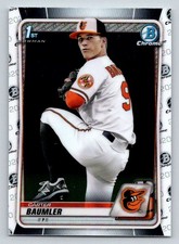 2020 Bowman Chrome Draft #BD117 Carter Baumler (ref 199162)