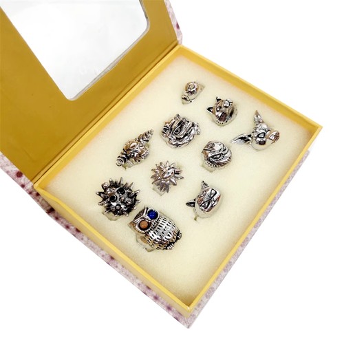 Anime HITMAN REBORN! Tsunayoshi Sawada Colored Diamond Ring Set Pendant 10 Style - Picture 8 of 36