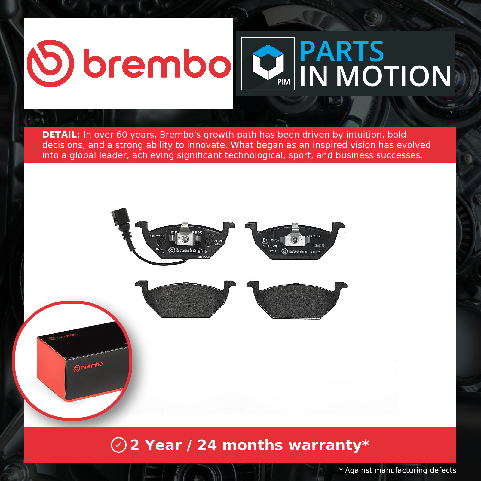 2x ✅Fits BREMBO P 85 072X Brake Pad Set, disc brake Xtra P 85 072X F ⭐UK Seller⭐ - Image 19