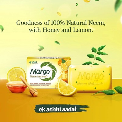 Margo Neem Naturals Seife mit einer Güte von 1000 Neemblättern 100 g x 5er Pack