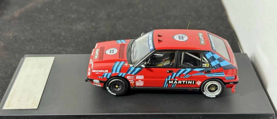 HPI-RACING 8223 LANCIA DELTA HF INTEGRALE 16v TEST CAR 1989 PLAIN BODY RED 1:43 - Immagine 2 di 4