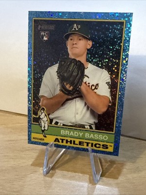 2025 Topps Heritage High Number - Brady Basso #616 Chrome Light Blue Sparkle...