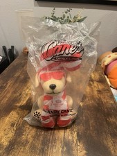 Collectible Raising Cane's Candy Cane Puppy Plush Stuffed Animal Limited Edition