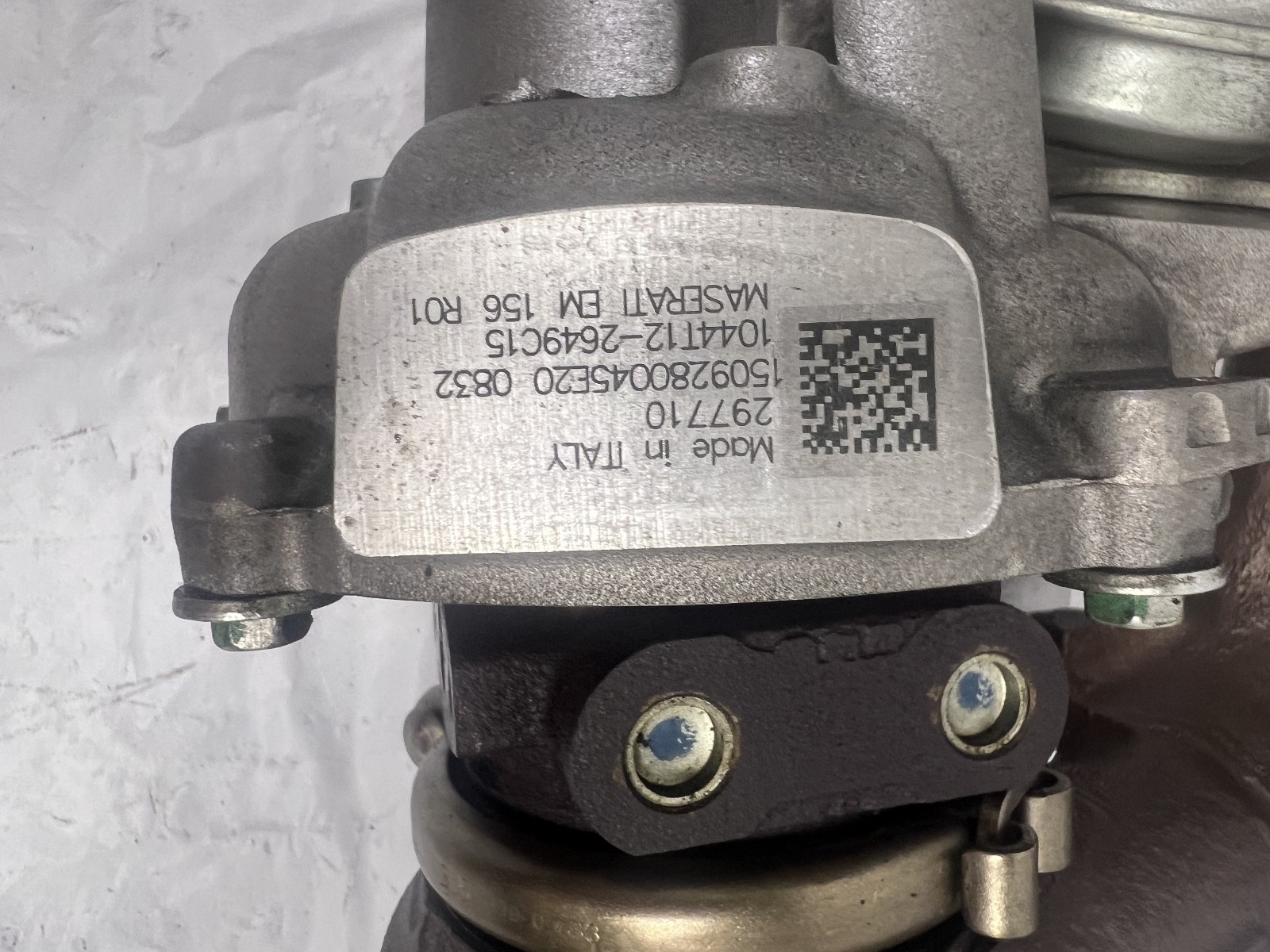 2014‑2019 Maserati Ghibli Levante Quattroporte Right Turbocharger OEM 297710
