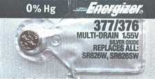ENERGIZER 377/376 SR626SW SR626W WATCH BATTERIES NEW SEALED Authorize Seller