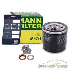 MANN ÖLFILTER+ÖLABLASS-SCHRAUBE FÜR NISSAN MICRA C+C K12 1.6 05- 3 K12 05-10