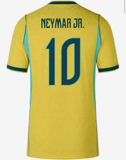 Brazil Neymar Jr. #10 Yellow Soccer Jersey Shirt - Brazil Team