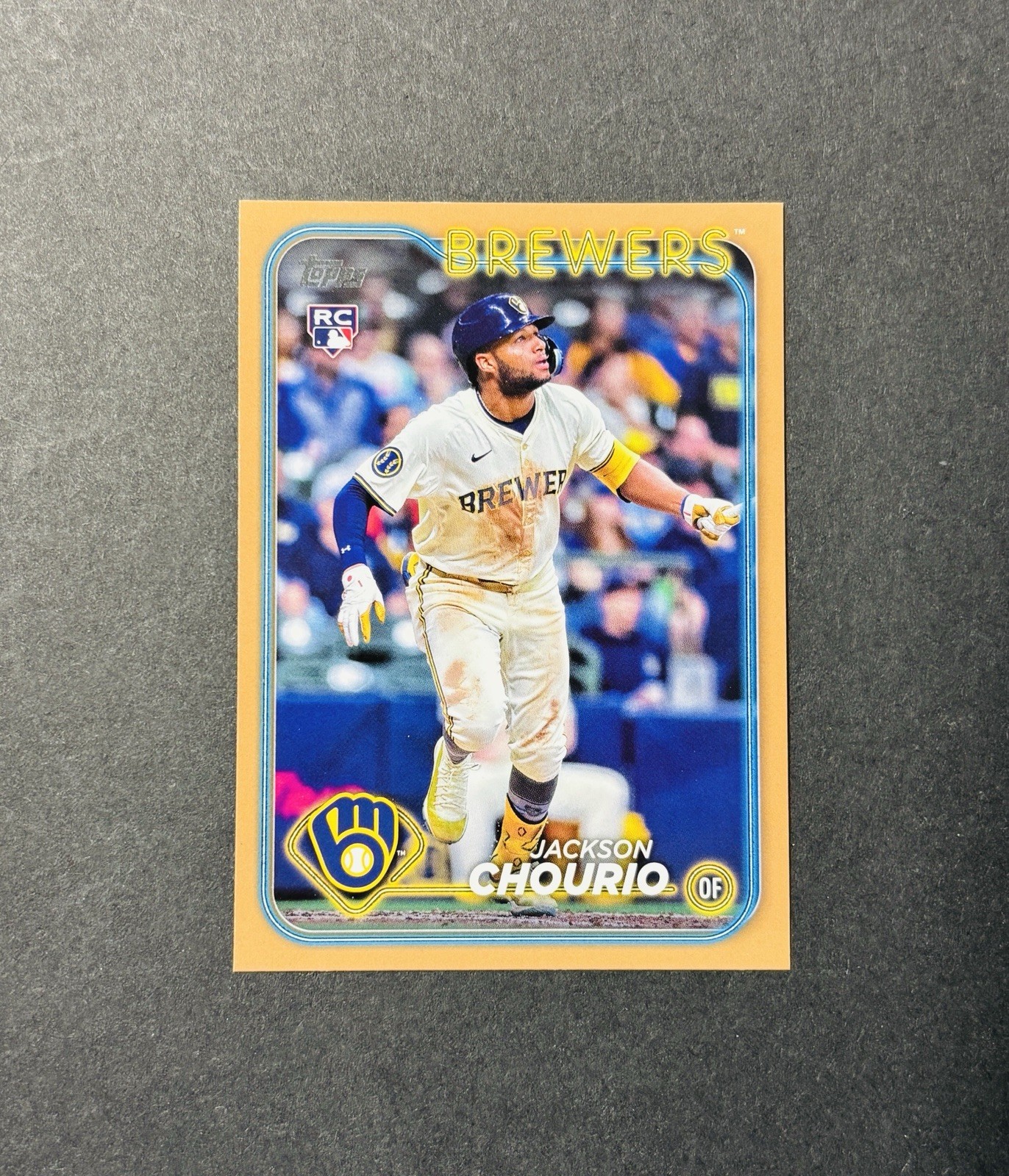 2024 Topps Update Series Jackson Chourio Gold Rookie /2024 RC #US240
