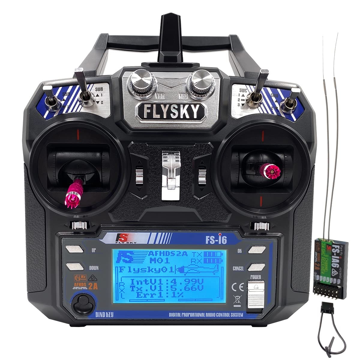 Flysky FS-i6 RC Transmitter and Receiver FS-iA6 6 Channels 2