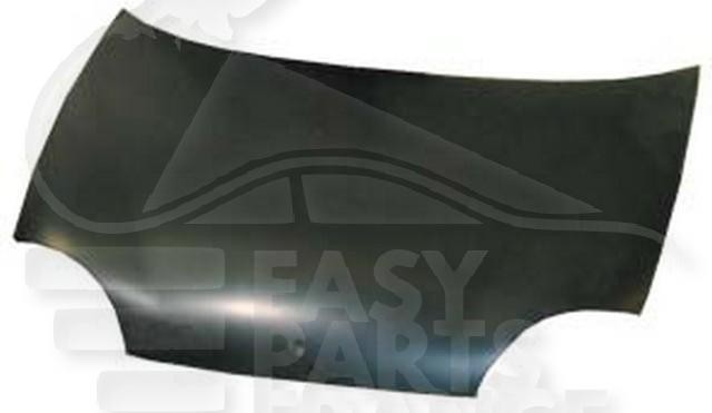 Capot avant Fiat Seicento 12/00 tôle acier pour remplacement carrosserie