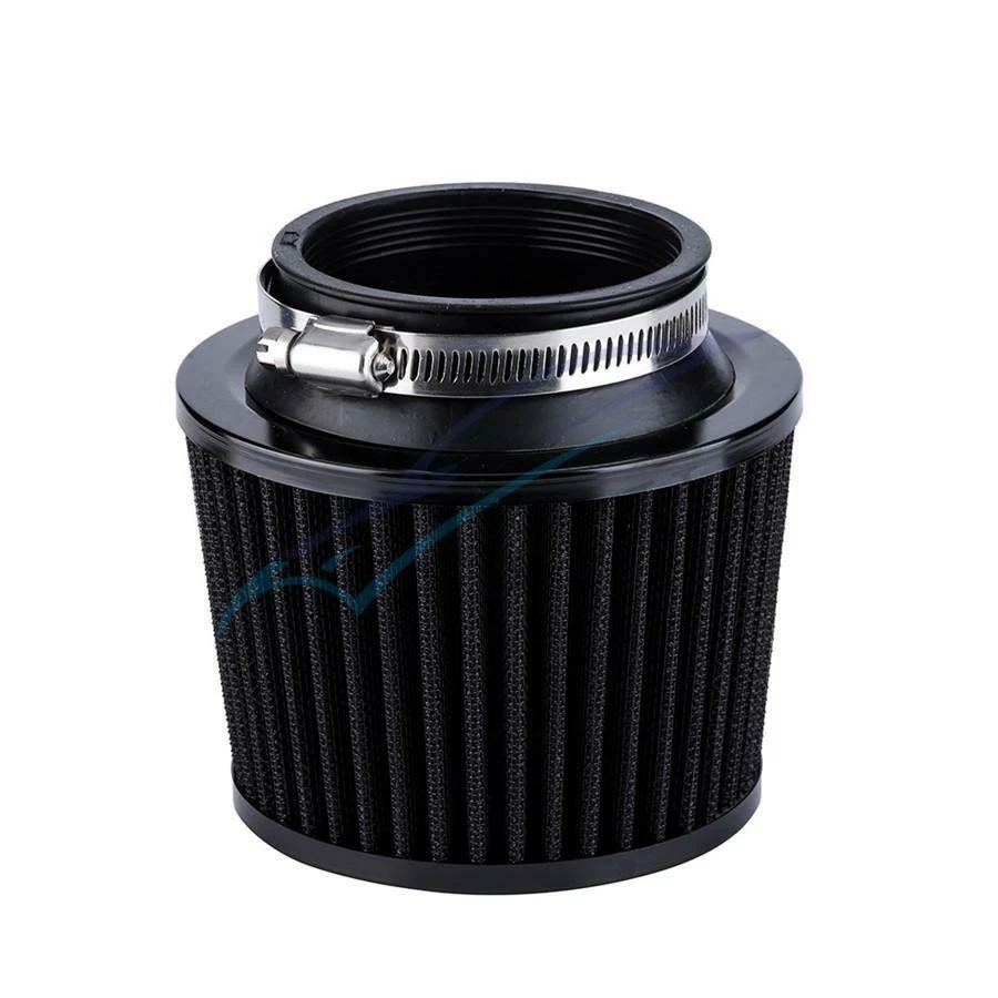 Aluminum+Fabric 65mm Air Filter Mushroom Head For Universal 2.5" Car Air Intake - Image 3 of 4