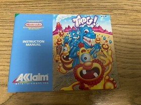 NES CIB Trog! Nintendo Entertainment System 1990 caja manual CIB PAL y protector