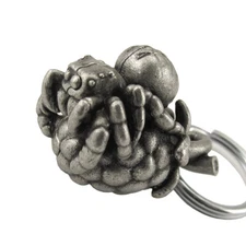 Jumping Spider Phiddipus audax Anatomy Locket Keychain