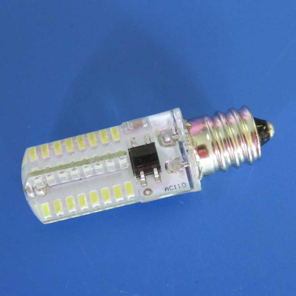 10pcs E12 Candelabra LED Light Bulb C7 64LED 3014SMD Lamp Warm White 110V 120V H - Image 4 of 4