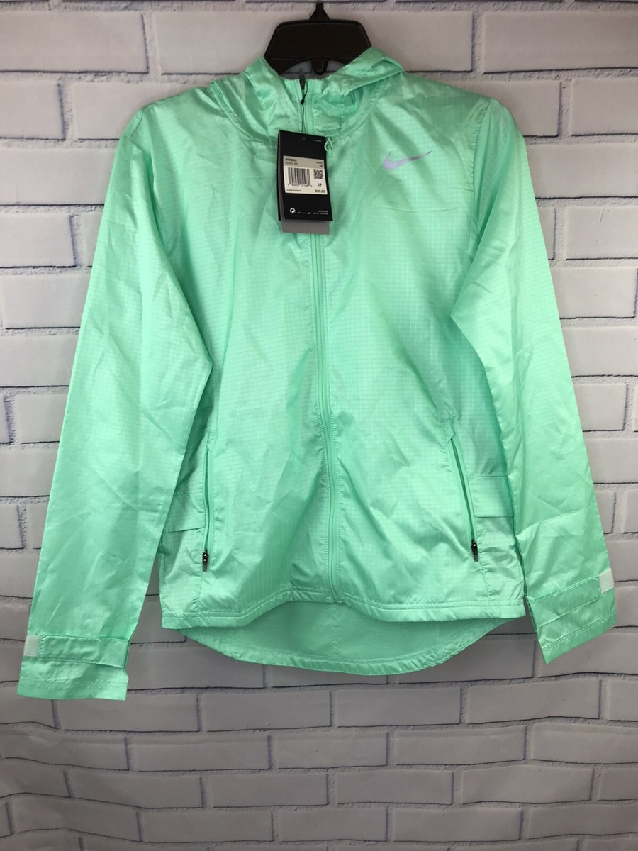 Womens XS Nike Essential Repel Running Rain Jacket Water Repellent