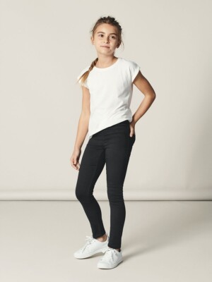 NAME IT Jeans Legging Stretch Hose NITTinna schwarz Größe 92 bis 164